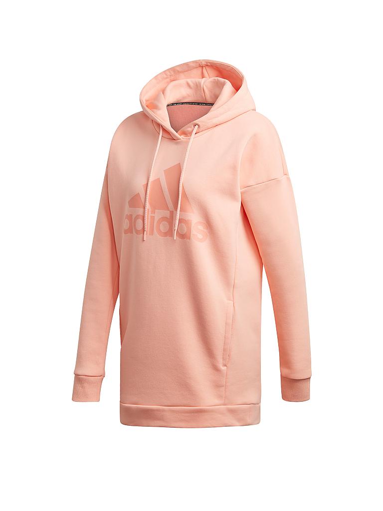 ADIDAS Damen Hoody Must Haves Badge of Sport rosa | XS ADIDAS Damen Sweater Badge of Sport rosa | XS